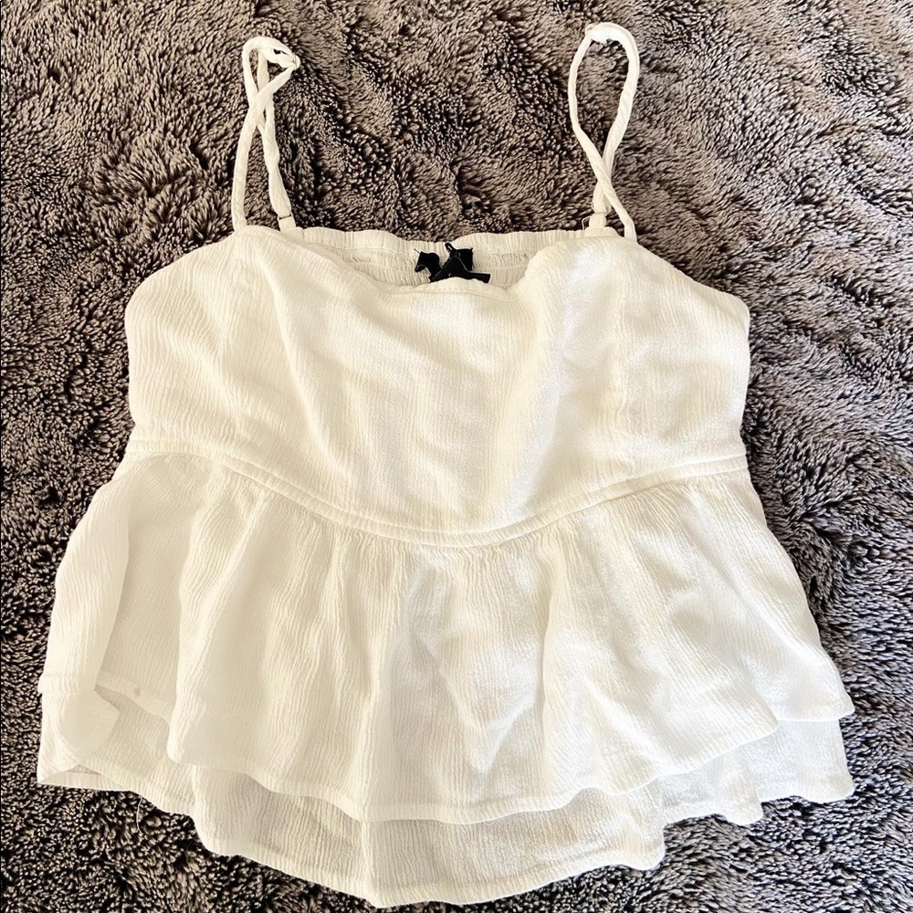 Cropped white tank